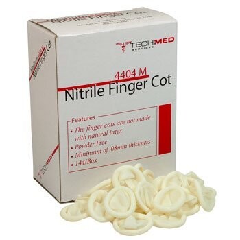 FINGER COTS LATEX AND NITRILE