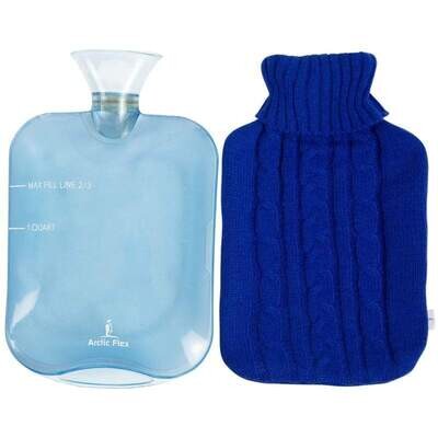 VIVE HEALTH HOT WATER BOTTLE WITH KNIT COVER