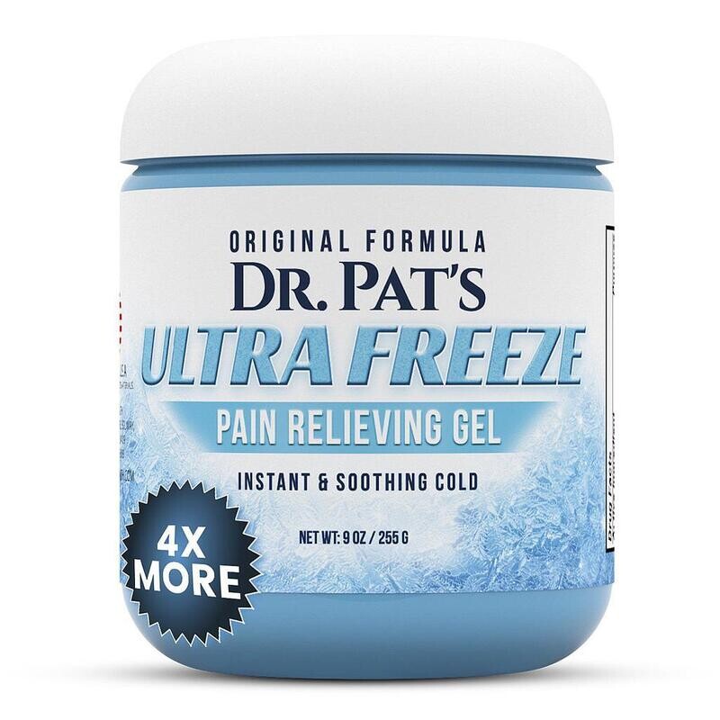 VIVE HEALTH DR. PAT'S ULTRA FREEZE PAIN RELIEVING GEL 9 OZ TUB