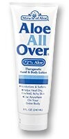 MIRACLE OF ALOE ALOE ALL OVER ALL PURPOSE SKIN LOTION WITH 72% ALOE 8OZ TUBE