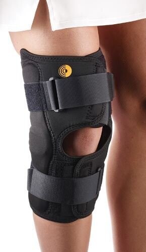 CORFLEX ANTERIOR CLOSURE KNEE WRAP WITH HINGE 13″ OPEN POPLITEAL 3/16" THICK NEOPRENE
