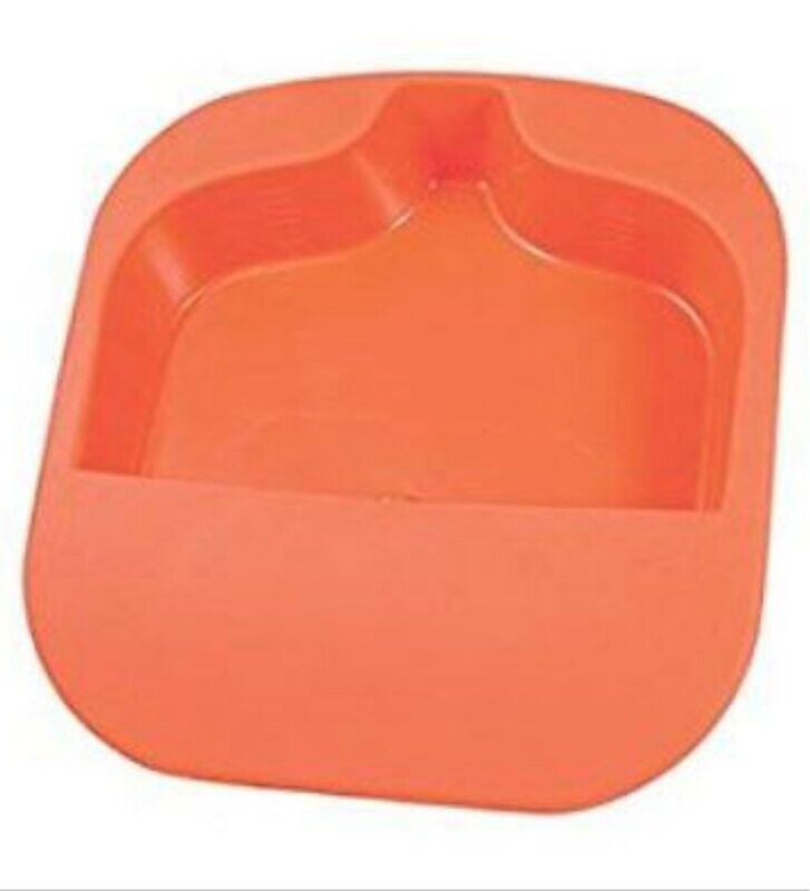 MEDLINE PLASTIC BARIATRIC NON AUTOCLAVABLE FRACTURE BEDPAN ORANGE