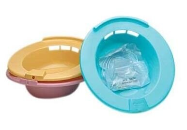 MEDLINE SITZ BATH FOR PERIANAL SOAKING (LIFT SEAT AND PLACE ON TOILET BOWL) STANDARD ROUND TOILET BOWL SIZE 14/CS PINK ONLY