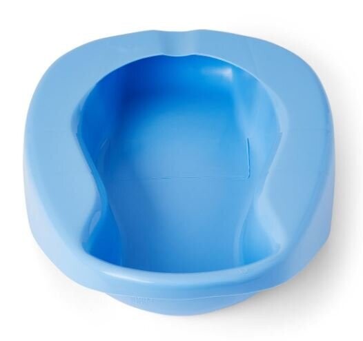 MEDLINE AUTOCLAVABLE PLASTIC PONTOON STYLE BEDPAN BLUE