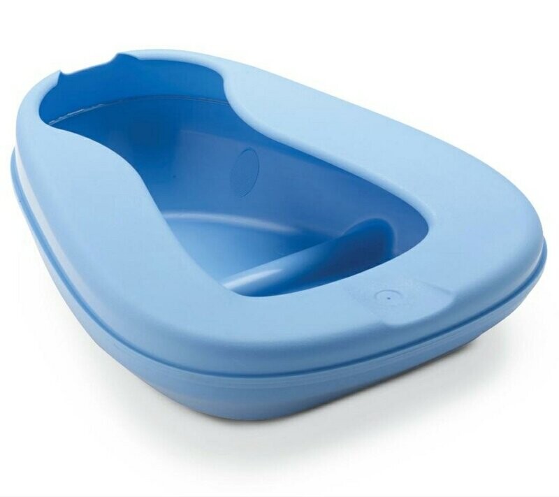 MEDLINE CONTOUR AUTOCLAVABLE PLASTIC BEDPAN BLUE