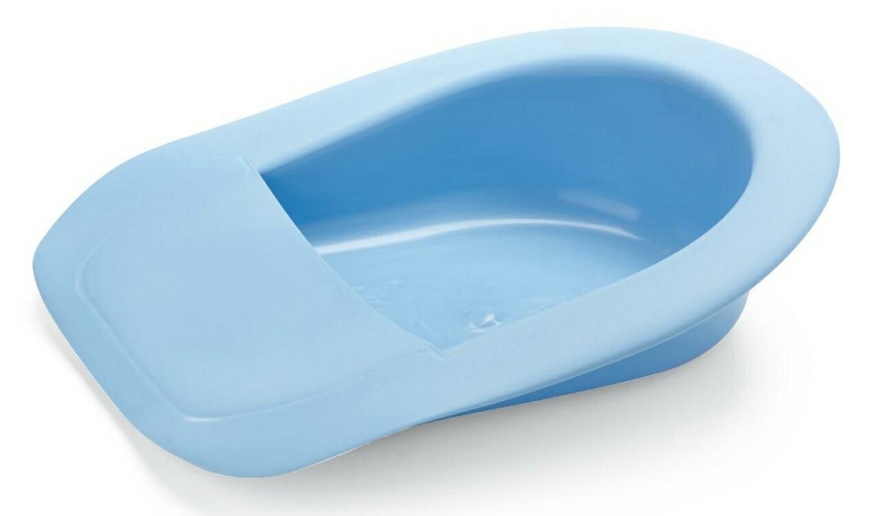 MEDLINE MEGA  AUTOCLAVABLE PLASTIC FRACTURE BEDPAN BLUE