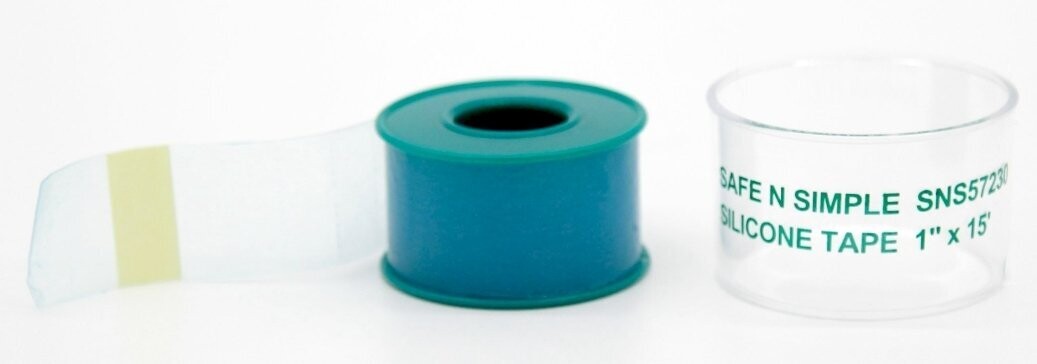 SIMPURITY DERMAPRO WATERPROOF SILICONE TAPE, SIZE: 1" BX 12RL, QUANTITY: ROLL