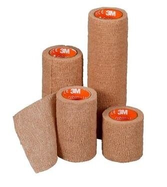 3M COBAN LF LATEX FREE SELF ADHERENT ELASTIC WRAP TAN COLORED