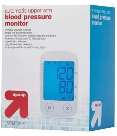 TARGET UP & UP AUTOMATIC UPPER ARM BLOOD PRESSURE MONITOR