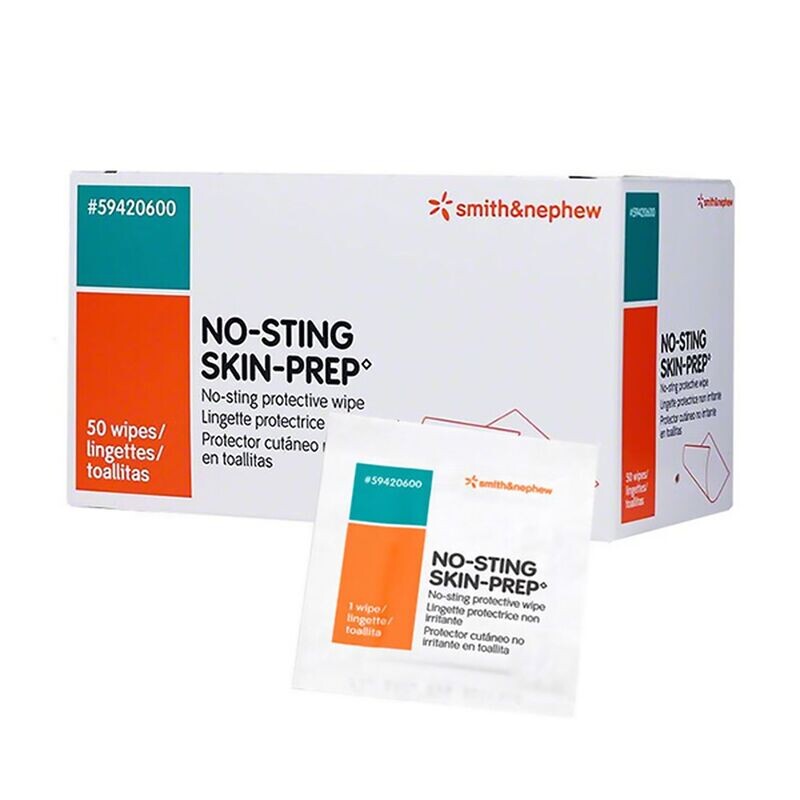 SMITH NEPHEW NO STING SKIN PREP PROTECTIVE BARRIER WIPES ALCOHOL FREE BX50