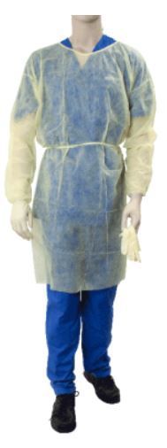 DYNAREX UNIVERSAL FLUID RESISTANT ISOLATION GOWN ONE SIZE FITS MOST
