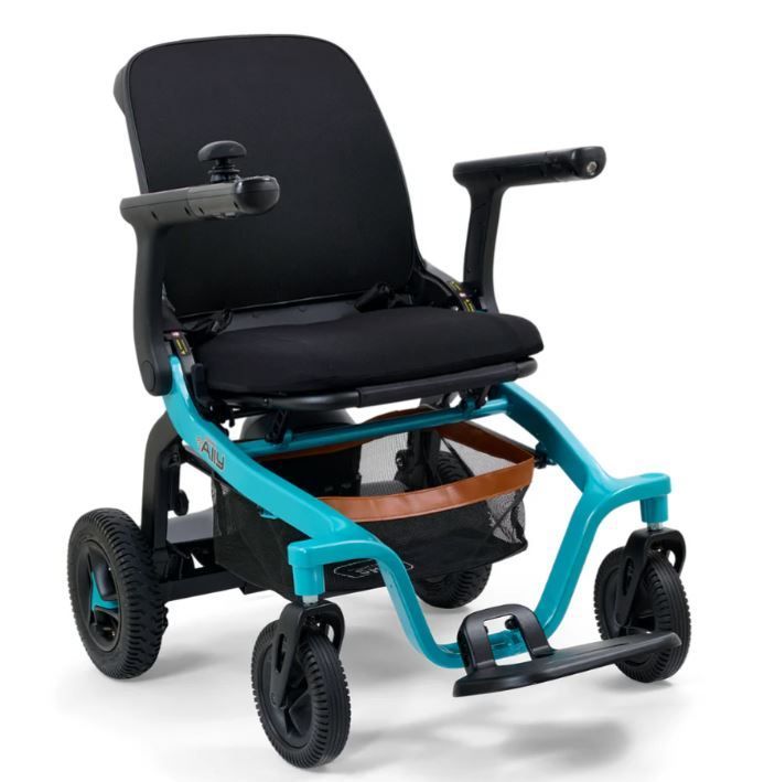 GOLDEN TECH ALLY POWER WHEELCHAIR PORTABLE AT ONLY 56 LB FOLDED PRODUCT WEIGHT WITH A  330LB PATIENT USER WEIGHT CAPACITY
