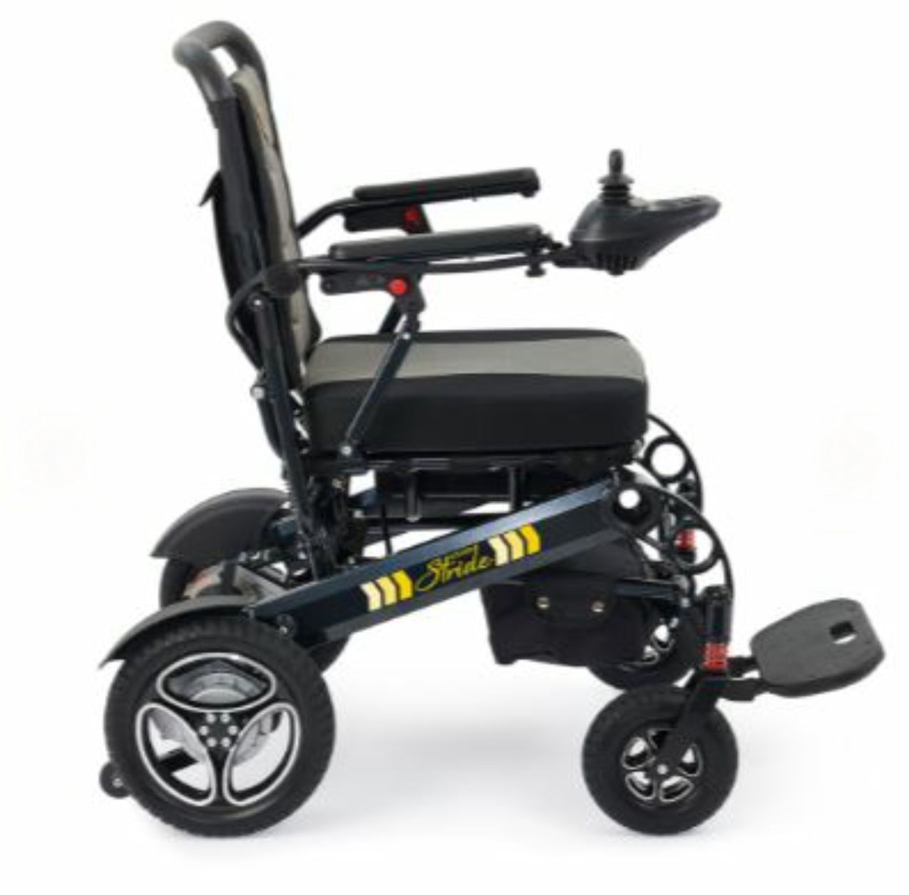 GOLDEN TECH STRIDE POWER WHEELCHAIR PORTABLE AT ONLY 52.6 LB FOLDED PRODUCT WEIGHT WITH A  300LB PATIENT USER WEIGHT CAPACITY