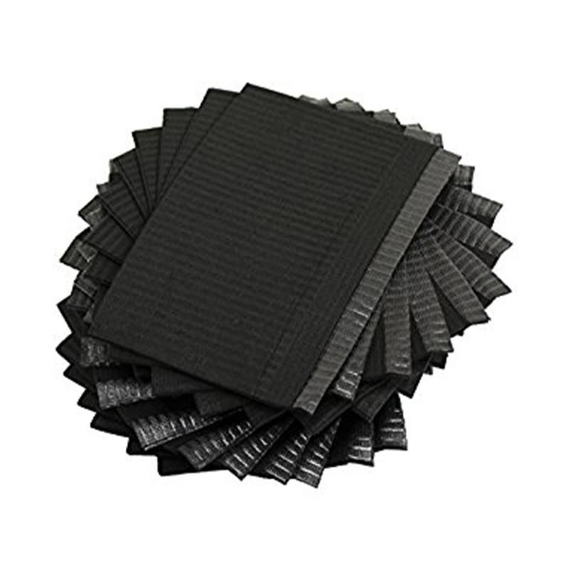 DUKAL BLAK CAT POLYBACKED 3 PLY PROFESSIONAL TOWEL 2 PLY PAPER 1 PLY POLY 13X18  ECONOMY BLACK CS500