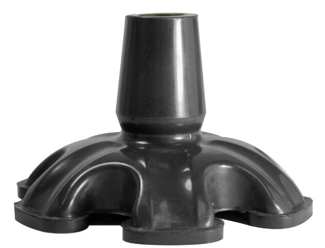 ESSENTIAL MEDICAL SUPER BIG FOOT STANDING CANE TIP IN BLACK  3/4" OPENING