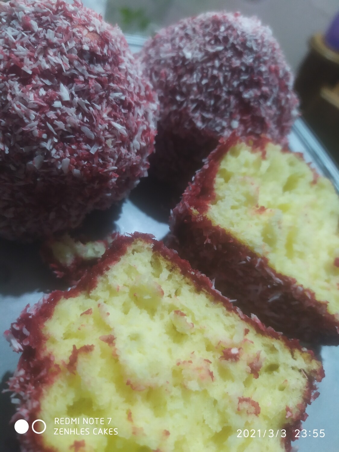 Red Cakes aka Snowballs