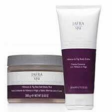 Jafra Spa Sansibar Set: Hibiskus & Feige Körperbutter und Meeressalz Körperpeeling 