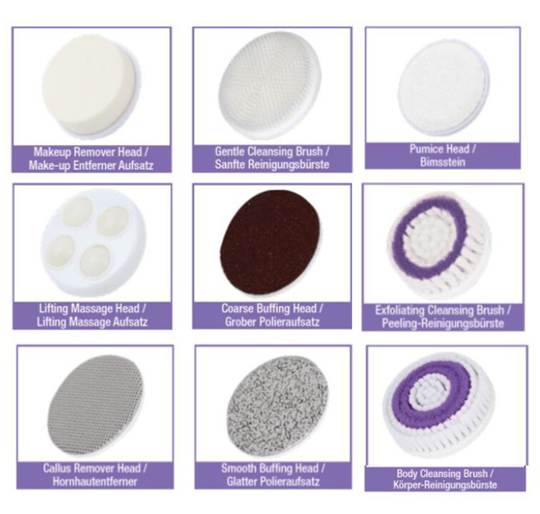 9-in-1 Skin and Body Care System 9-in-1 Reinigungssystem für Gesicht und Körper 