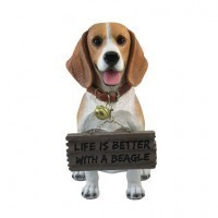 Beagle Dog With Sign