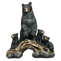 Momma Bear And Three Cubs