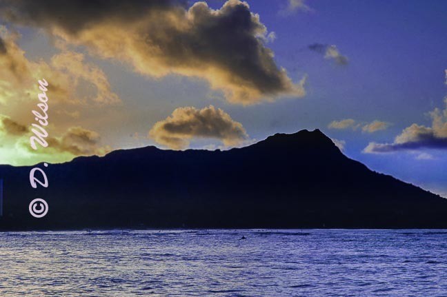 Sunset - Diamond Head, Hawaii