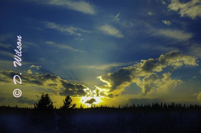 Sunset in Yellowstone