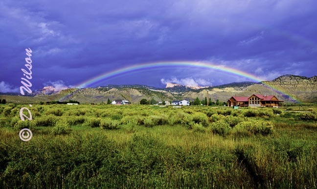 Rainbow Over the Farm, Utah