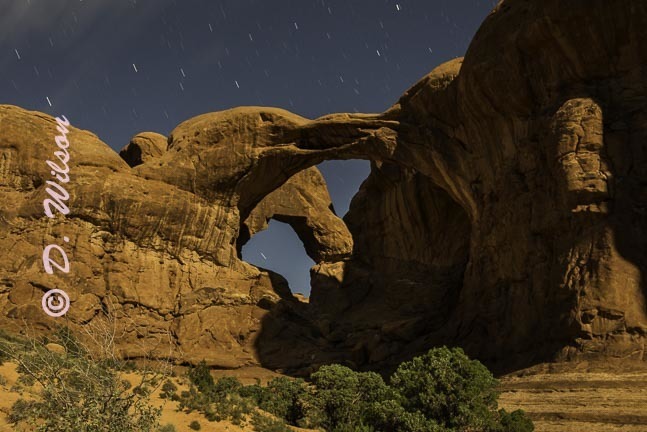 Double Arch -  Arches Nat'l Park, UT  --  Starting at