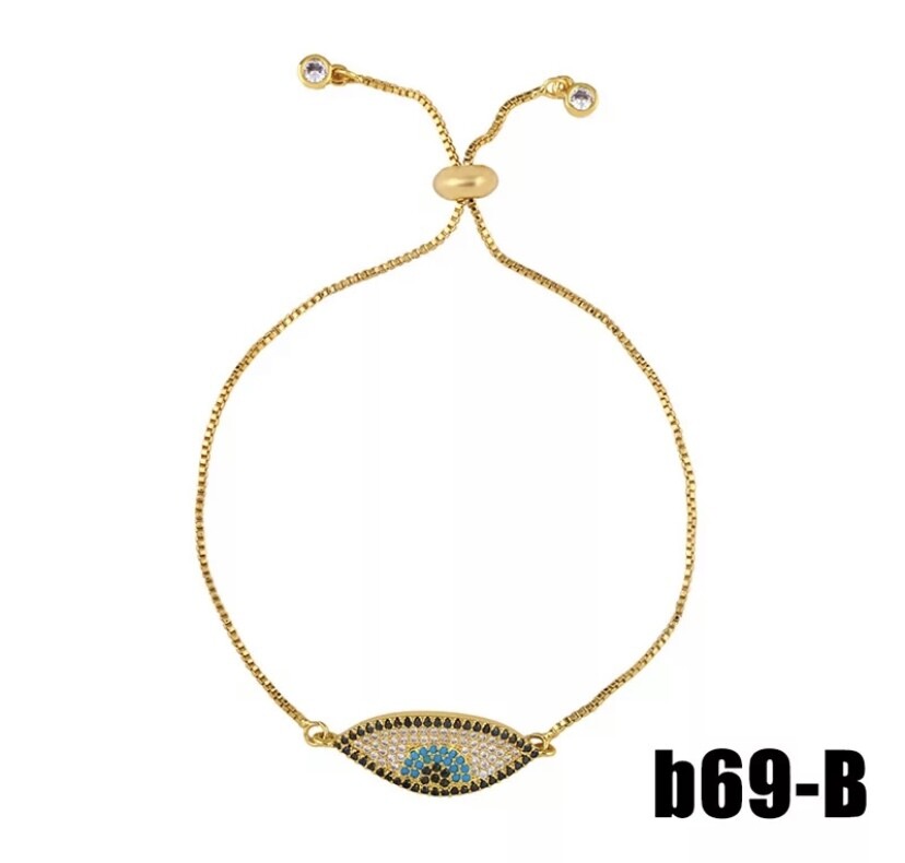 Evil’s Eye 18k Gold Diamond Bracelet