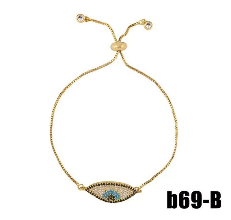 Evil’s Eye 18k Gold Diamond Bracelet