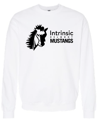 White Sweater With Black Print