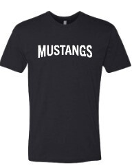 Mustangs Black T-Shirt &quot; Spirit Wear&quot;