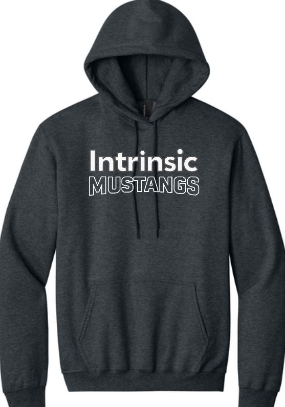 Mustangs Dark Heather Grey hoodie Belmont  Campus