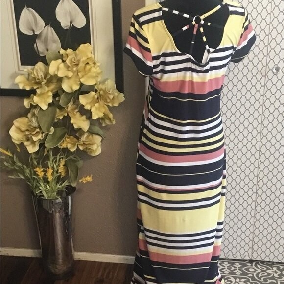 Blue Stripe Maxie Dress