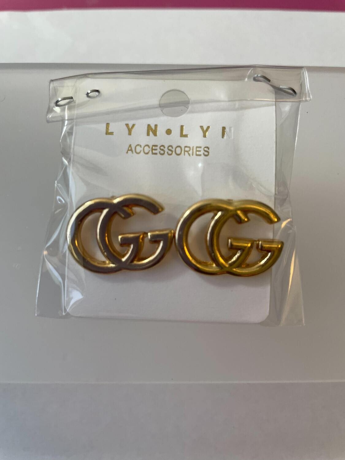Gold fashion earrings
