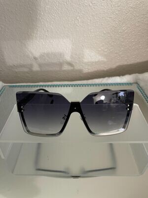 Large Frame Sunglasses-Black