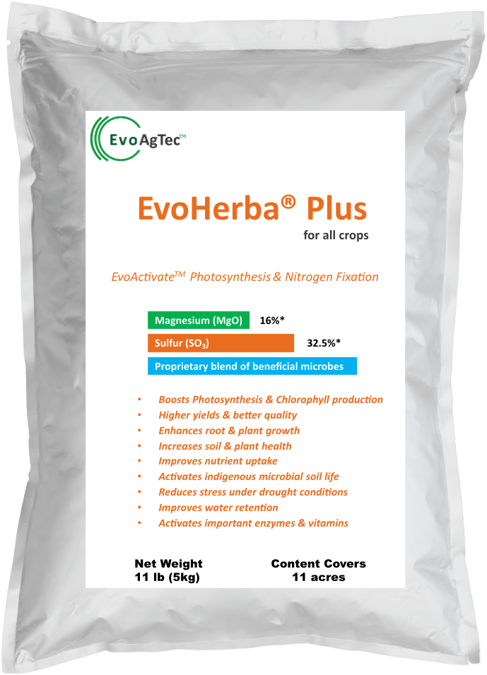 EvoHerba®Plus in 11lbs bags EvoHerba®Plus in 11lbs bags