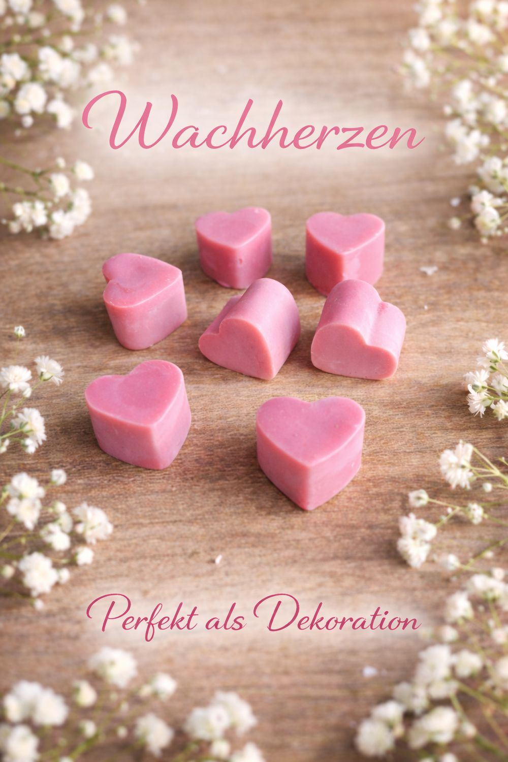 Kleine Wachsherzen 10 Stk