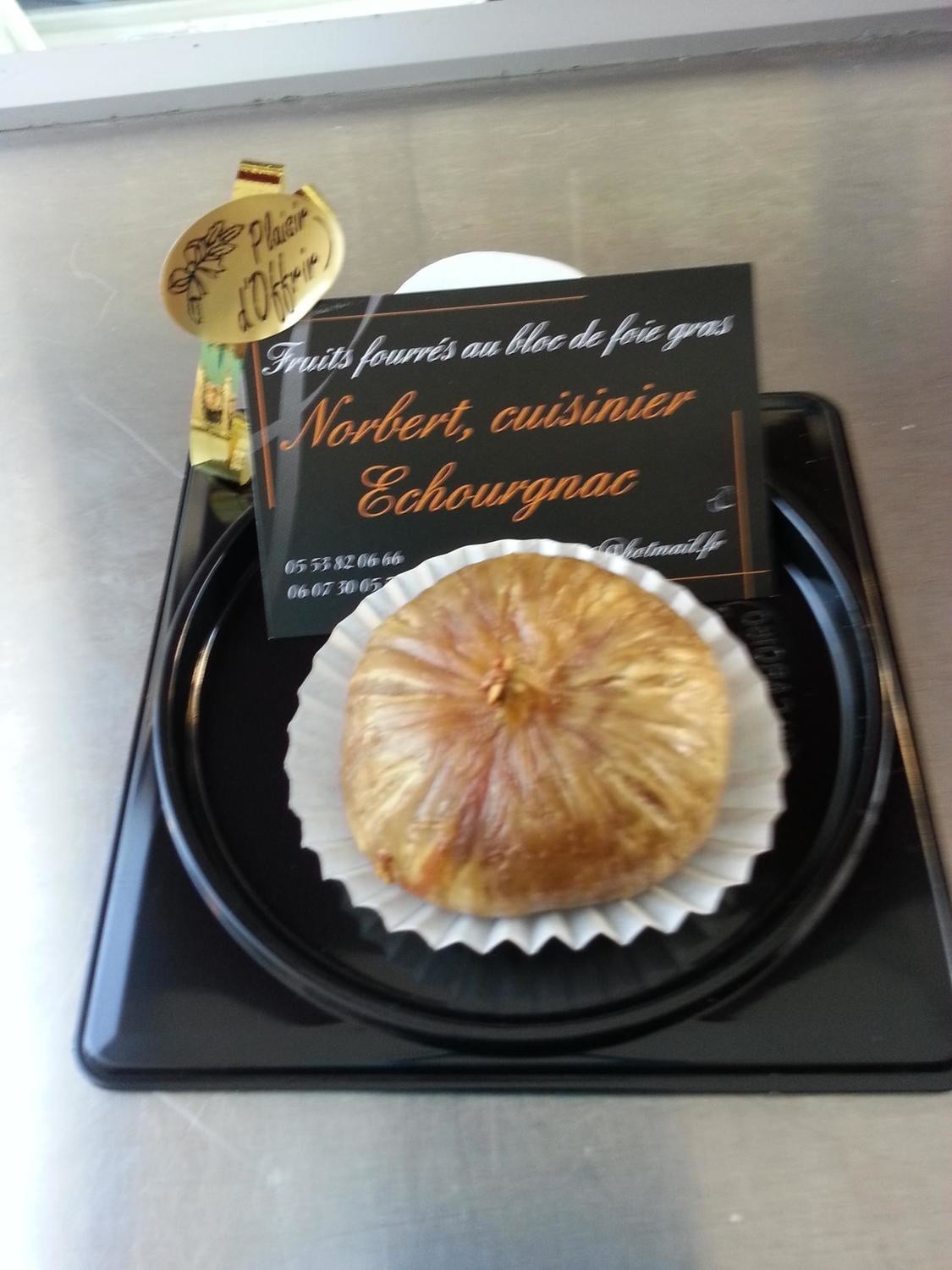 Figue fourrée au bloc de foie gras