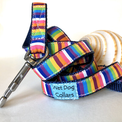 Beach Cabana Narrow Dog Leash