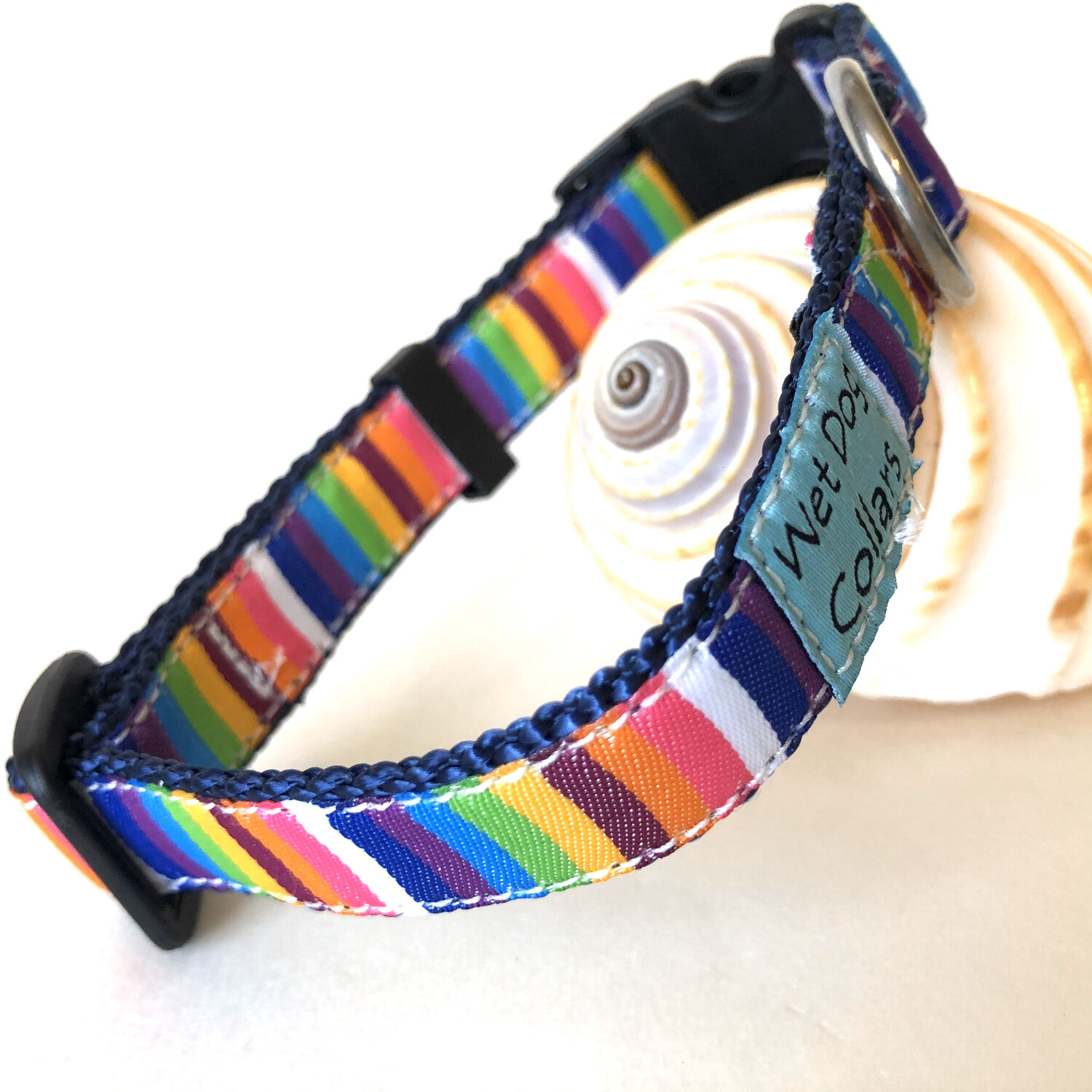 Beach Cabana Narrow Dog Collar