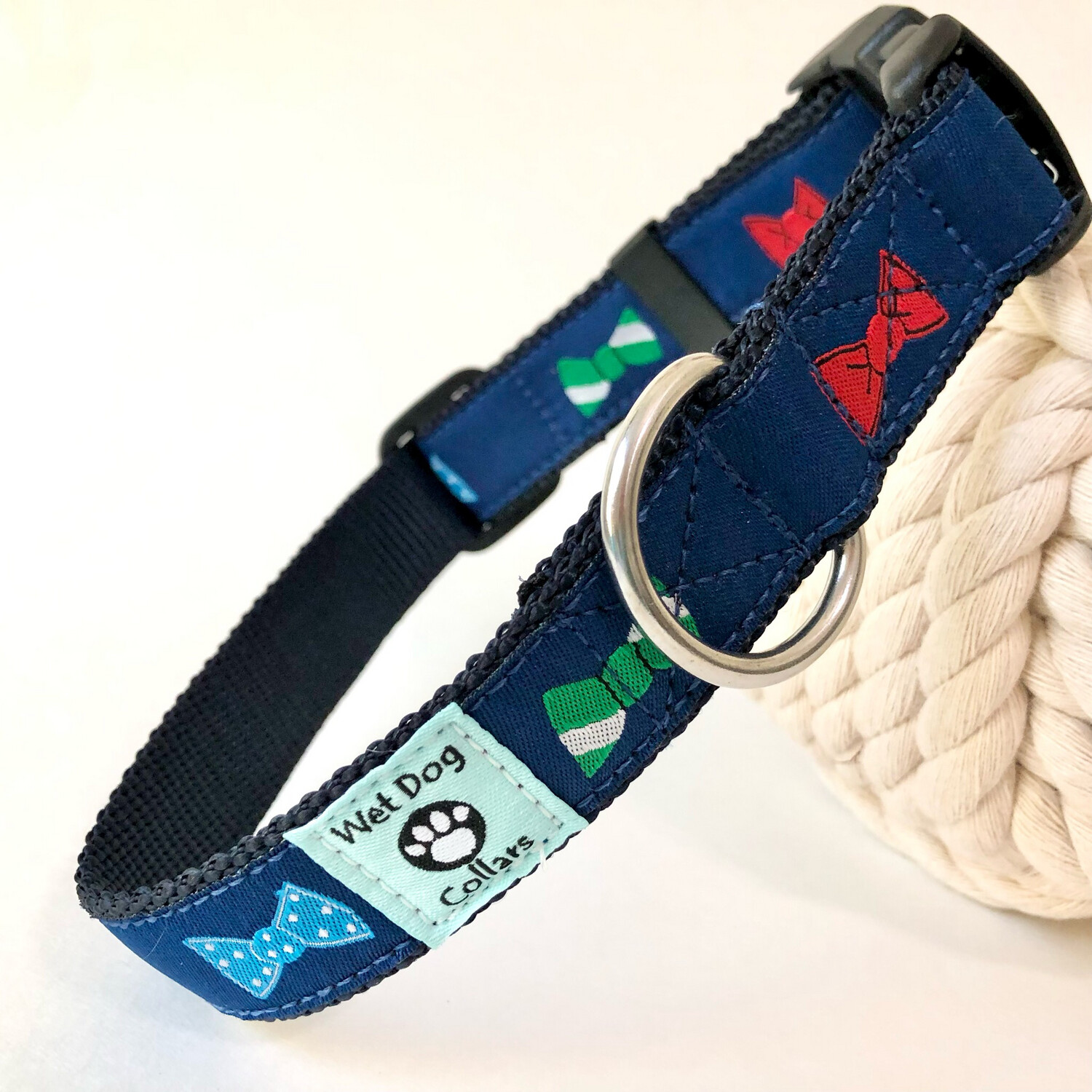 bowtie beach dog collar