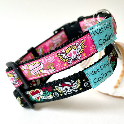 Tattoo Narrow Dog Collar
