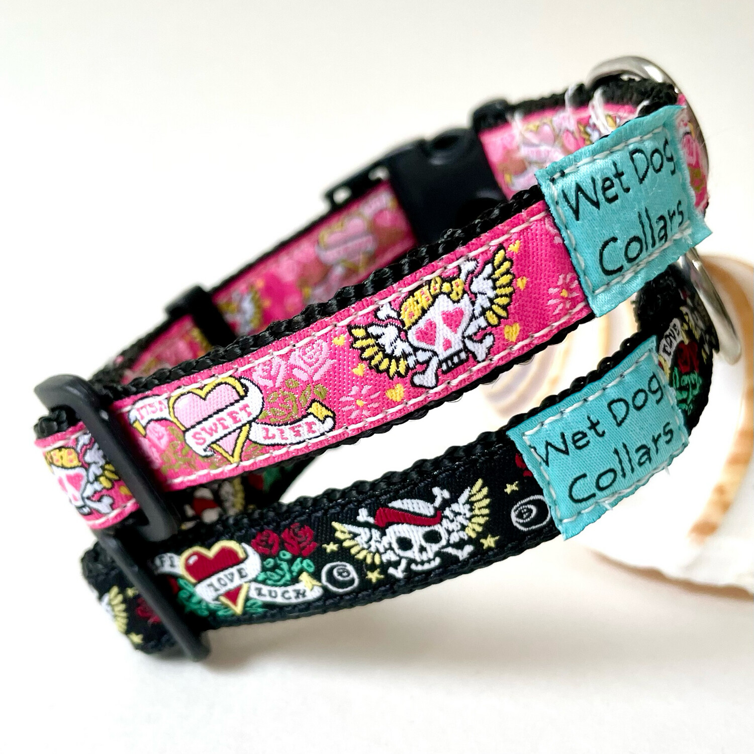 Tattoo Narrow Dog Collar