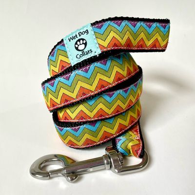 Chevron Rainbow Dog Leash