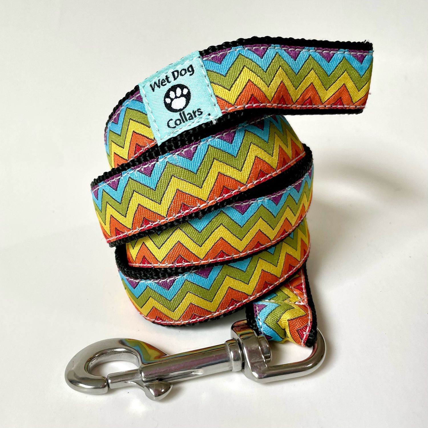 Chevron Rainbow Dog Leash