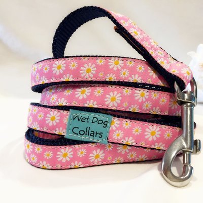 Peace, Love &amp; Daisies Narrow Dog Leash