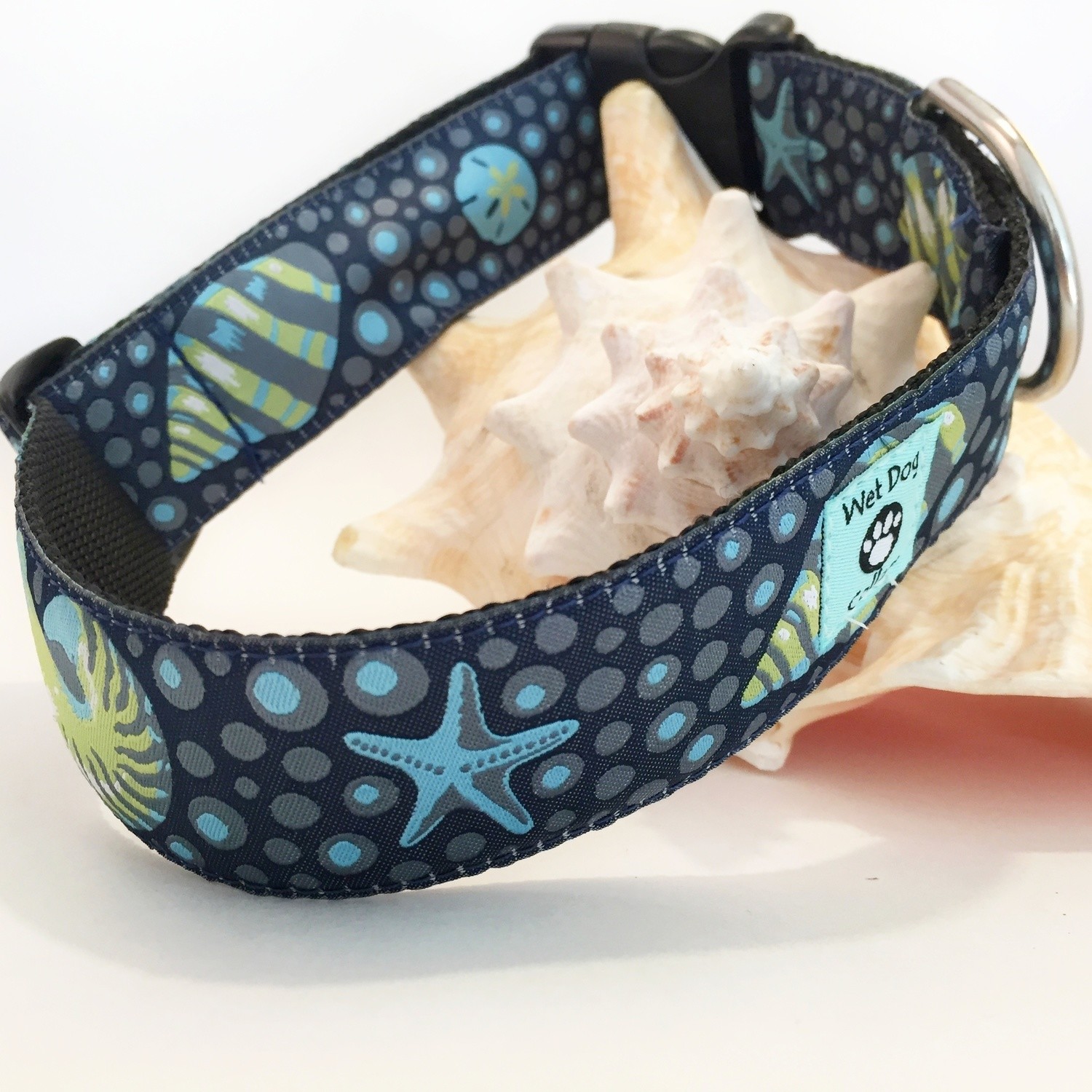 Seashore Wide Dog Collar