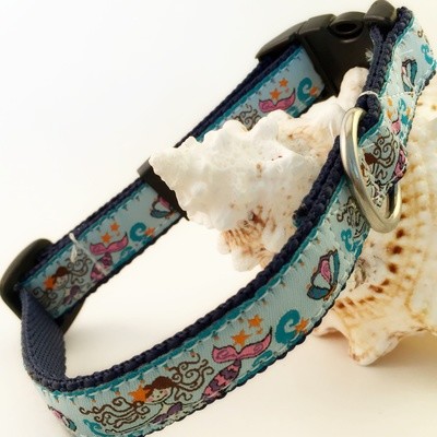Be a Mermaid Narrow Dog Collar