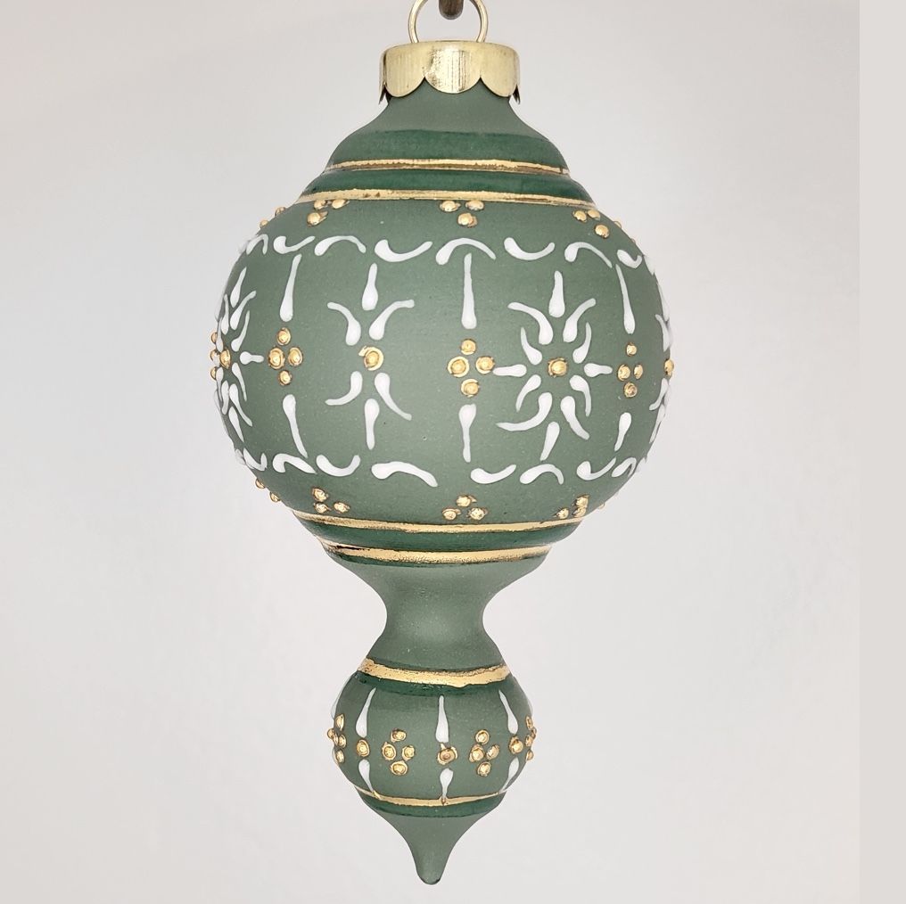 Castlebar Cherish Green Porcelain Christmas Ornament 4"